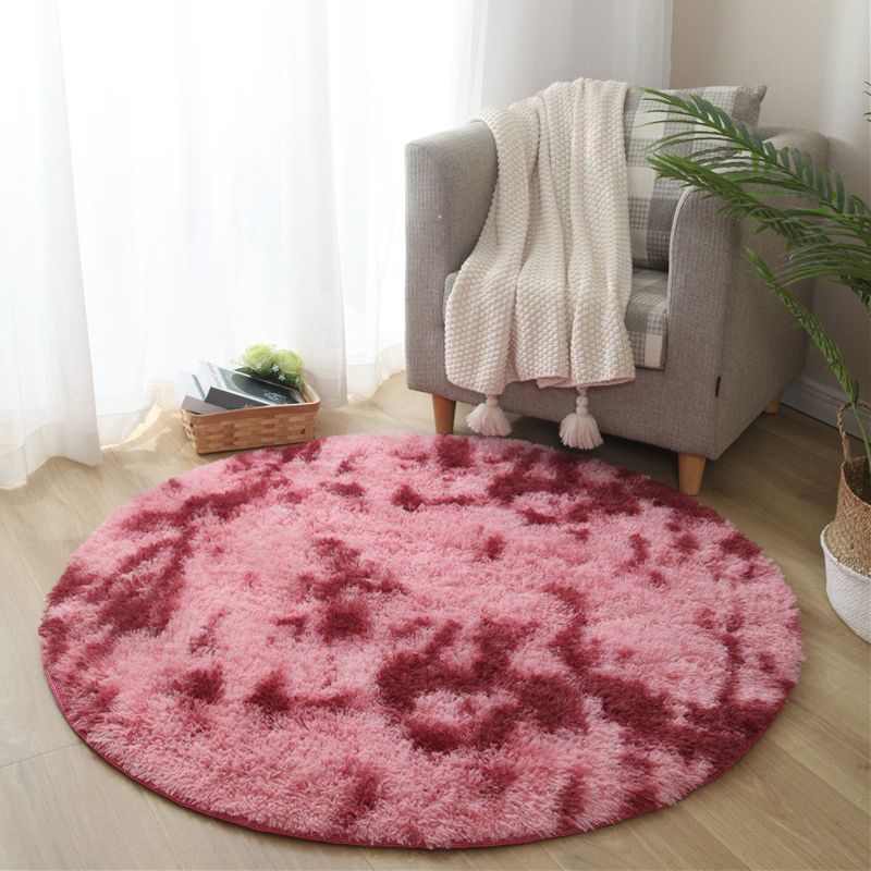 Calming Tie Dye Printed Rug Multi Color Fluffy Rug Easy Care Anti-Slip Backing Area Carpet