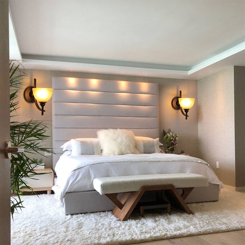 Geometric Shape Glass Vanity Sconce Light Modern Vanity Mirror Lights in Black