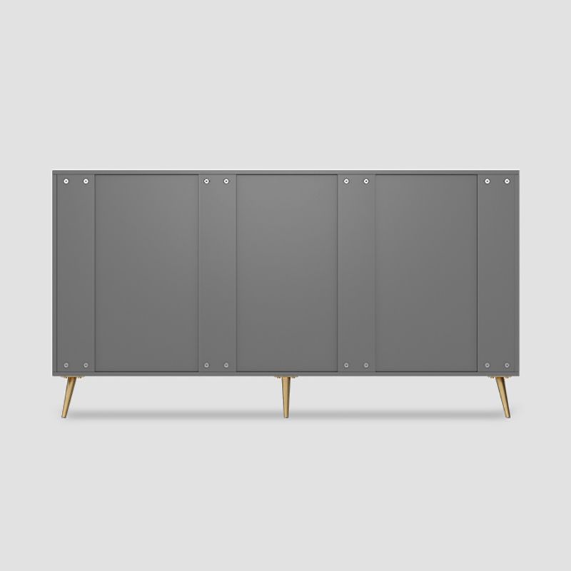 Modern Engineered Wood 33.4"H Sideboard Buffet 3-Drawer Dining Room Buffet Server