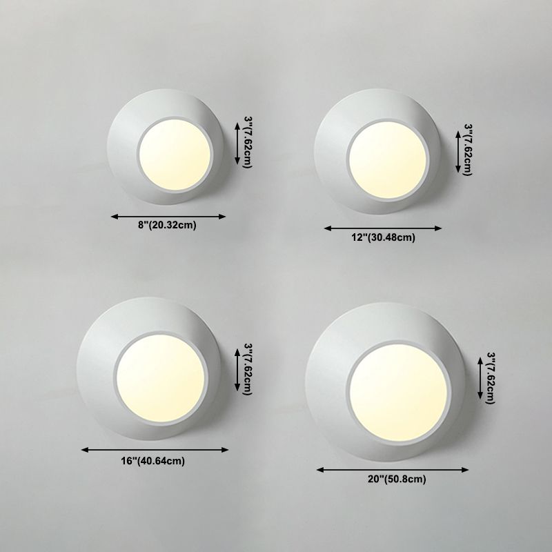 Plafonnier LED géométrique concis moderne en fer laqué avec abat-jour en acrylique