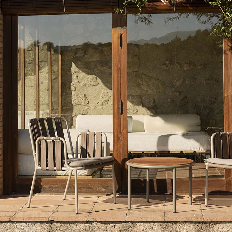 Boho Round Dining Table Set 1/3/4/5 Pieces Patio Dining Table Set