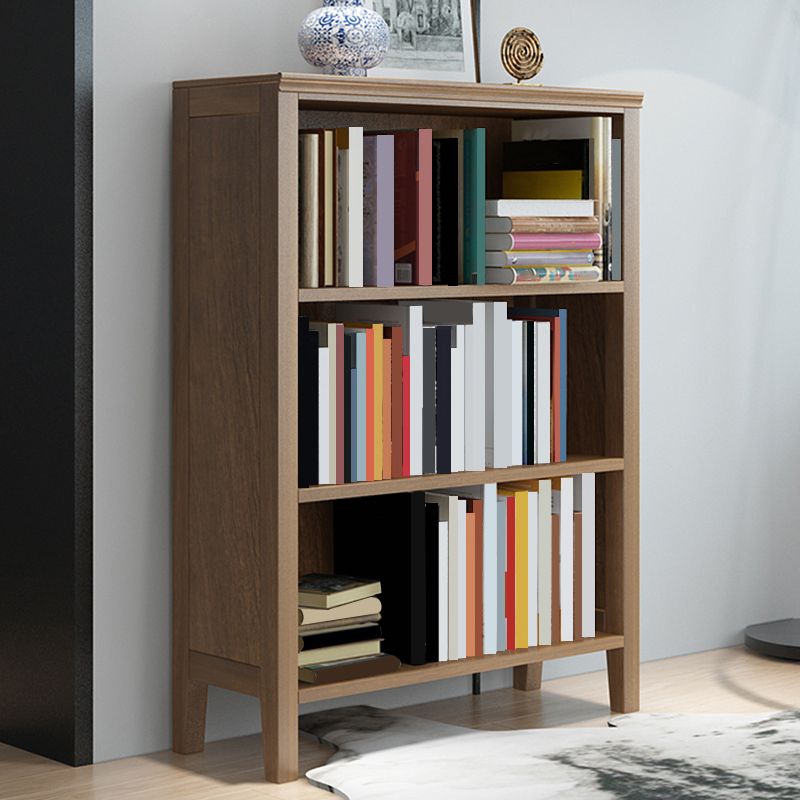 Solid Wood Rectangle Bookcase Nordic Style Storage Bookshelf