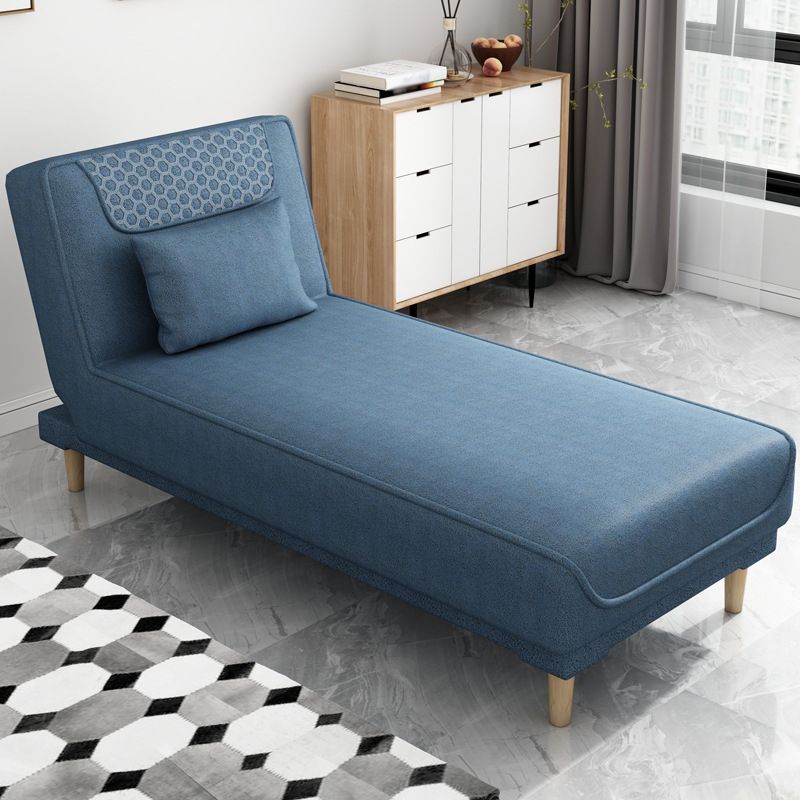 Armless Chaise Lounge Solid Color Chaise Lounge Couch with Cushioned