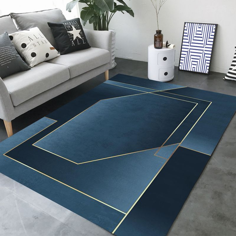 Gray Modern Rug Blending Circle Indoor Rug Stain Resistant Rug for Living Room