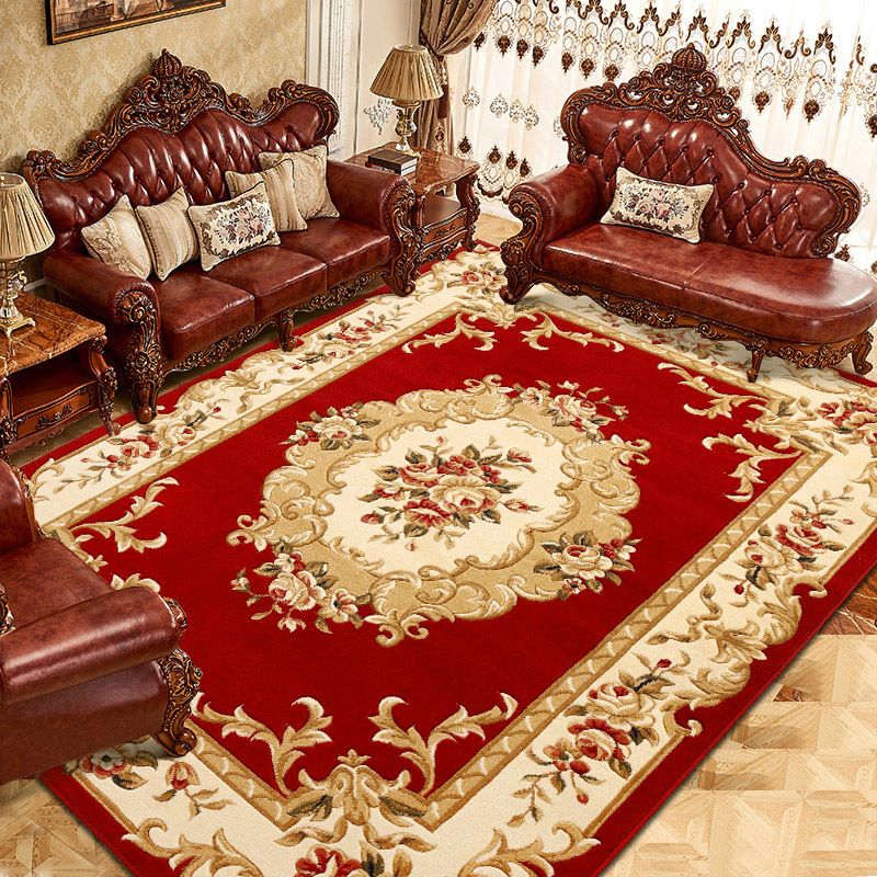 Modern European Style Rug Carpet Stain Resistant Rug for Living Room