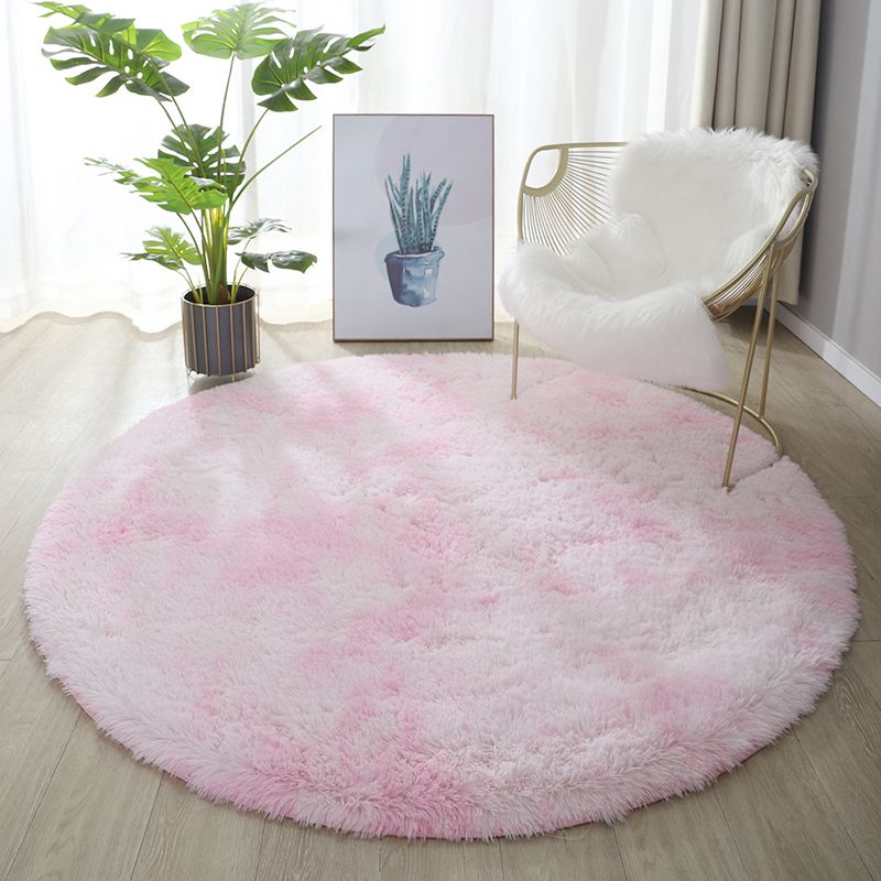 Chic Grey Area Carpet Solid Color Plush Area Rug Stain Resistant Rug for Drawing Room