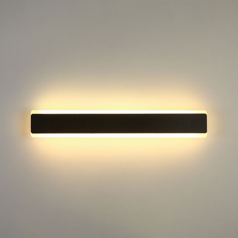 Linearer Schatten Metall Wandleuchter moderner Stil Einleichter Wandhalterung Beleuchtung