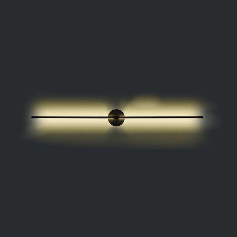 Metalen wandlicht SCONCES LED HEDENDAAGE WANDELEMENTEN LICHTBEWIKT IN ZWART/GOUD