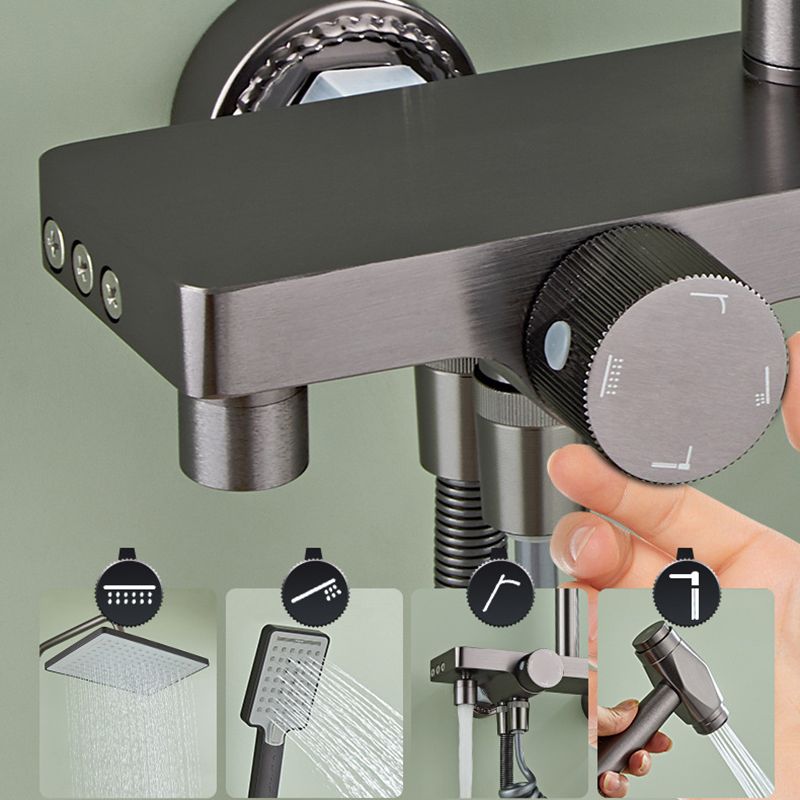 Modern Style Shower System Handle Lever Wall Mounted Spot Resist Shower System