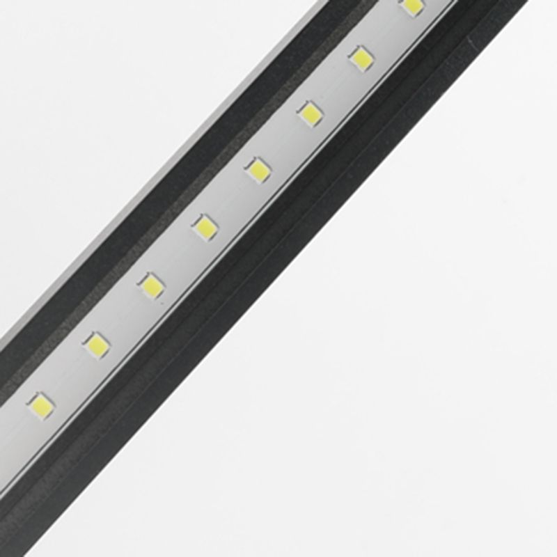 Tonalità lineare a 1 luci luci a parete sconce moderna sfogliare l'illuminazione murale in nero