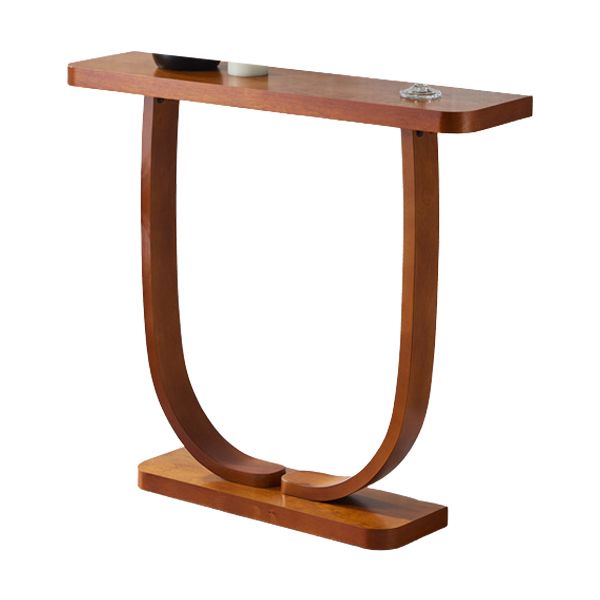 Solid Wood 31.5" Tall Console Table 1-shelf Accent Table for Hall