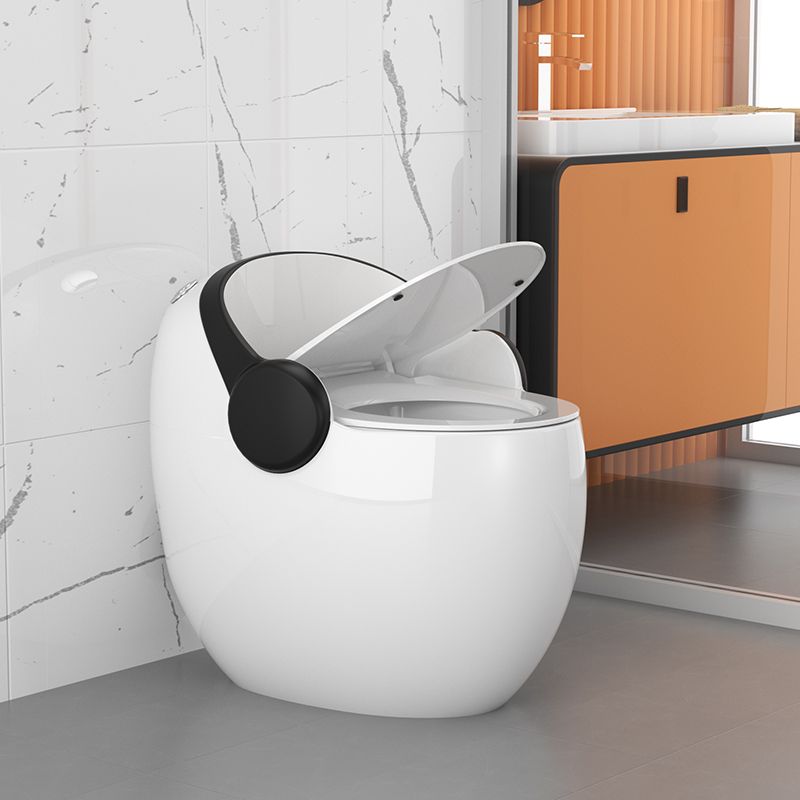 Modern All-In-One Flush Toilet Floor Mounted Porcelain Siphon Jet Toilet Bowl