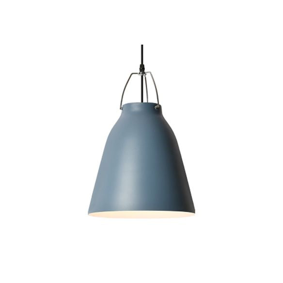 Secchio color caramella appesa luce 1 luce macaron in alluminio luce in blu scuro/azzurro/rosa per cucina da ufficio