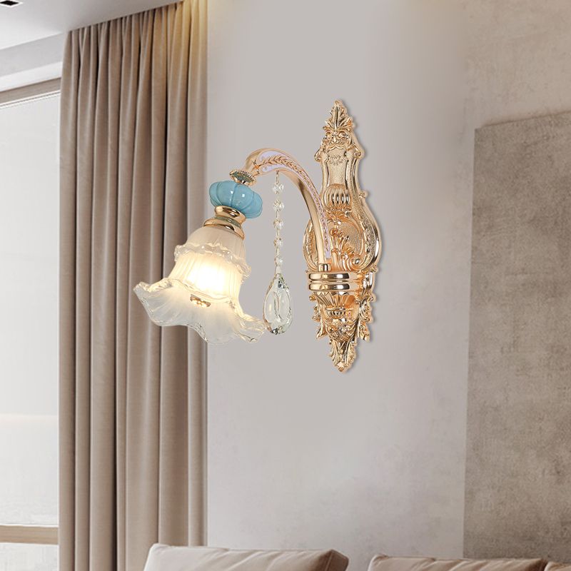 Apparecchiatura da parete con parete di fiori che cade da 1/2-testa.