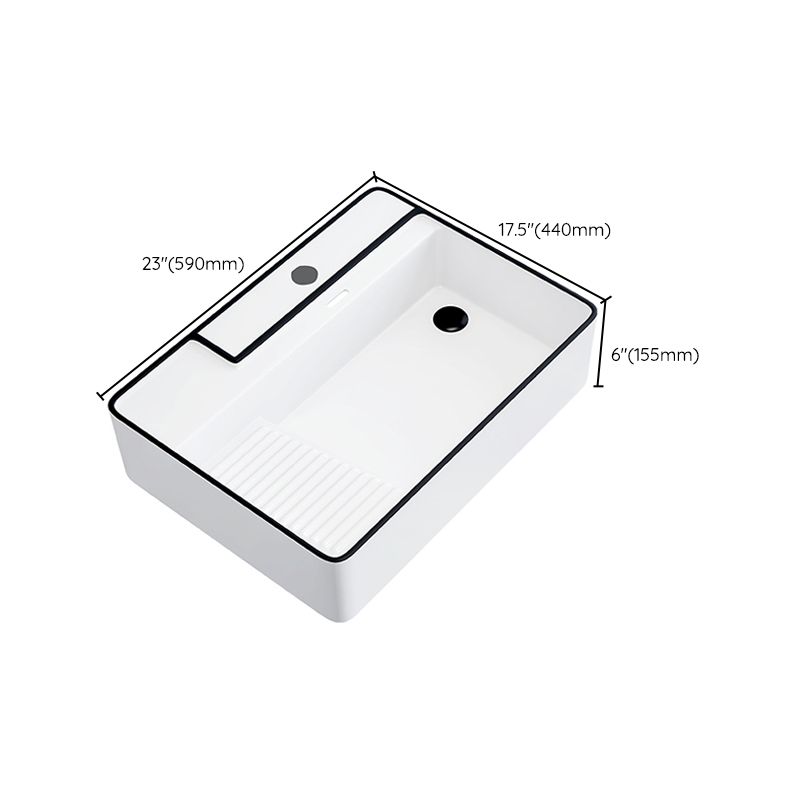 Porcelain Trough Bathroom Sink Traditional Trough Bathroom Sink With Basin