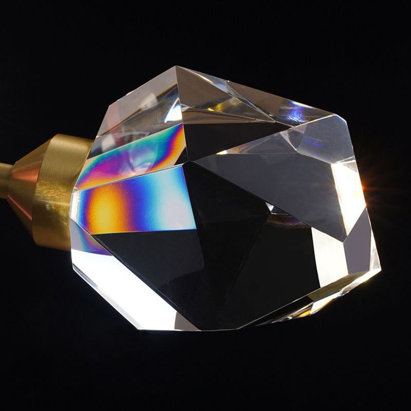 Luces de montaje de techo geométricas modernas Cristal 1 techo de luz Flush