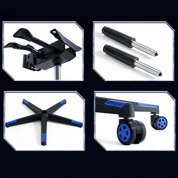 Rectangular Computer Table with Esports Style Black Top and Red Metal Legs