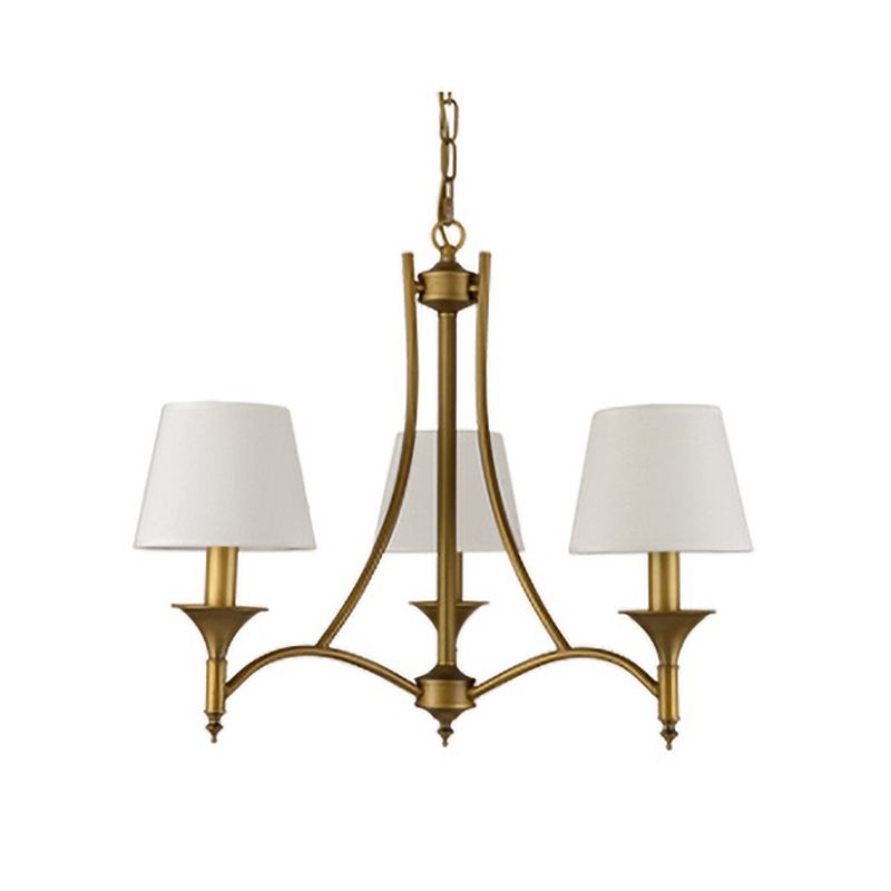 Multi-Head Chandelier Lighting Fixtures Traditional Chandelier Pendant Light with Fabric Shade