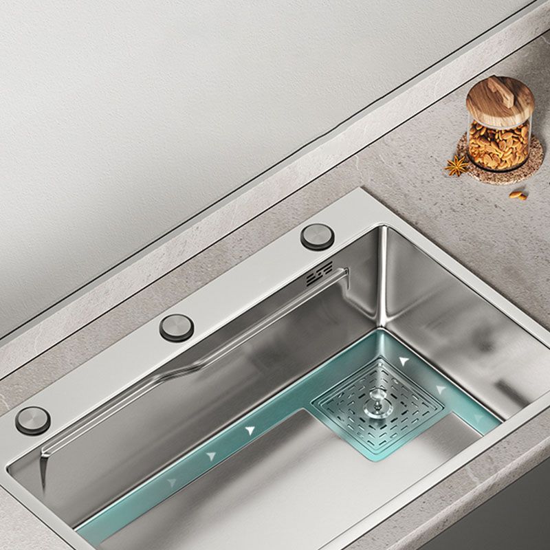 Modern Kitchen Sink Stainless Rectangular Water Purification Sink with Faucet