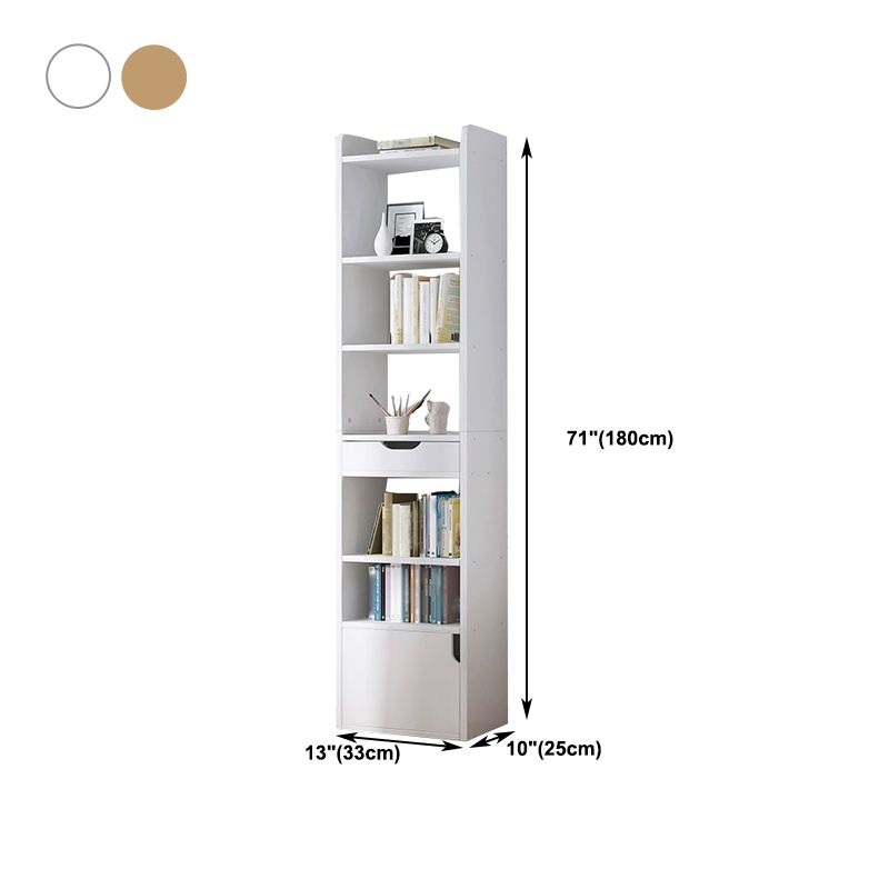 Multiple Colors Modern Style Bookshelf Engineer Wood Bookcase
