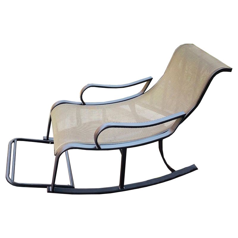 Contemporary High Back Rocking Chair Reclining Rocker Chair 26.8" x 59" x 39"