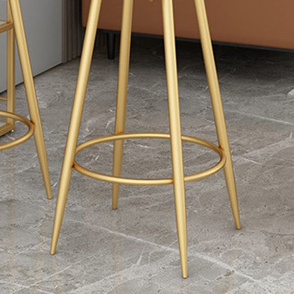 Contemporary Bar Pub Table Set 1/2/3 Pcs Stone Bar Table and Upholstered Stools