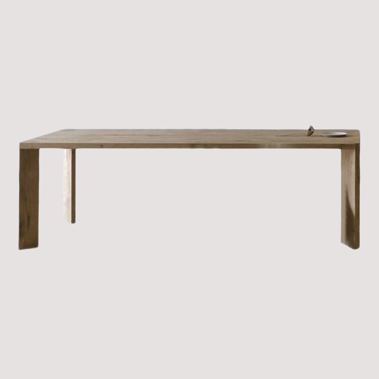 Tavolo da pranzo in legno massiccio in pino in stile moderno 4 gambe tavolo rettangolo di base per casa