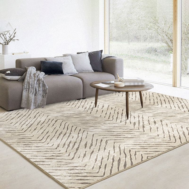 Tapis moderne wabi-sabi simple tapis de tapis simple polyester le tapis de support non glissant pour la décoration intérieure