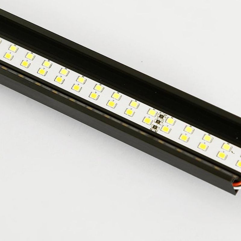 Black Mirror Front Light Modern LED Vanity Light with Plastic Shade for Bathroom