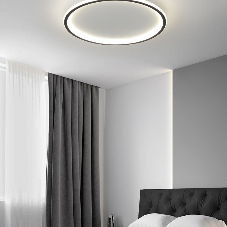 Round Flush Light Acryl Modern Flush Mount Deckenleuchte für Wohnzimmer