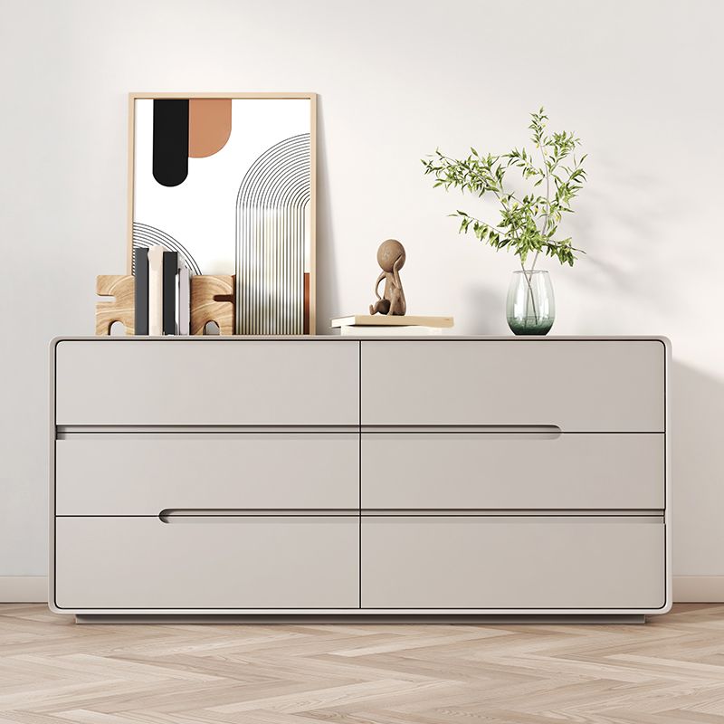 Contemporary Dresser Wooden Storage Chest Dresser with Drawers