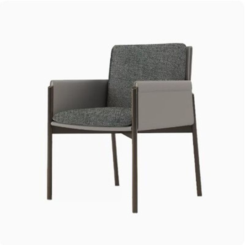 Industrial Upholstered Arm Chair Parsons Dining Room Dining Chair