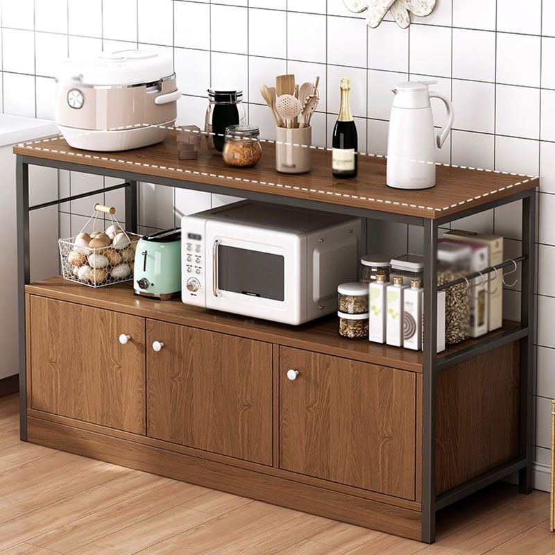 Modern Style Sideboard Metal Open Storage Sideboard for Kitchen Dining Room