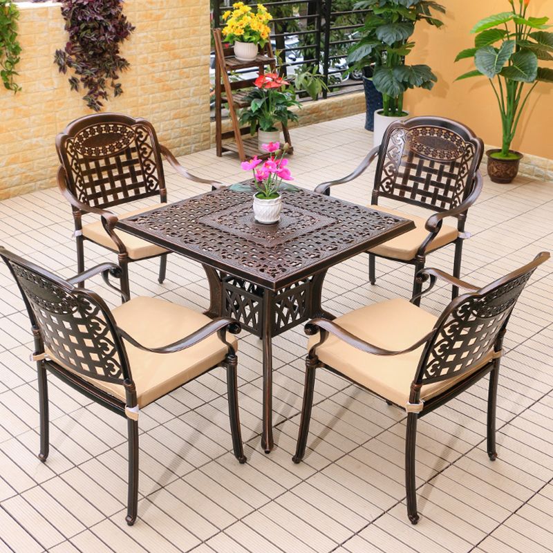 Aluminum Outdoor Patio Table Industrial UV Resistant Patio Table