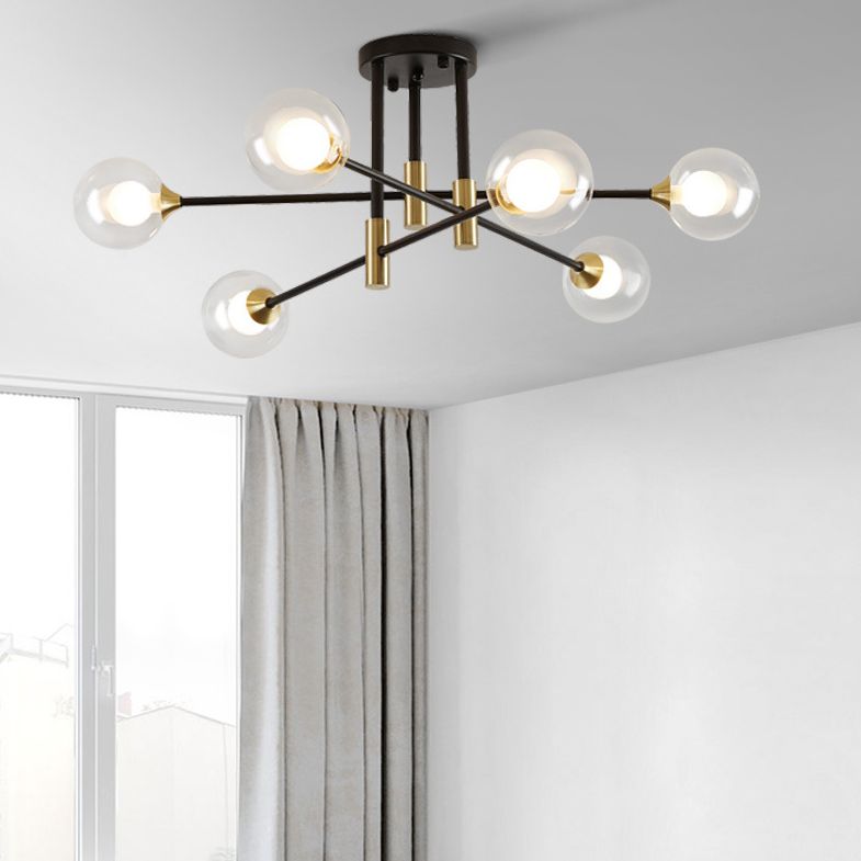 Sfere Light Semi Filfture Light Semi Minimalist Style Semi Flush Mount Affermazione Luce