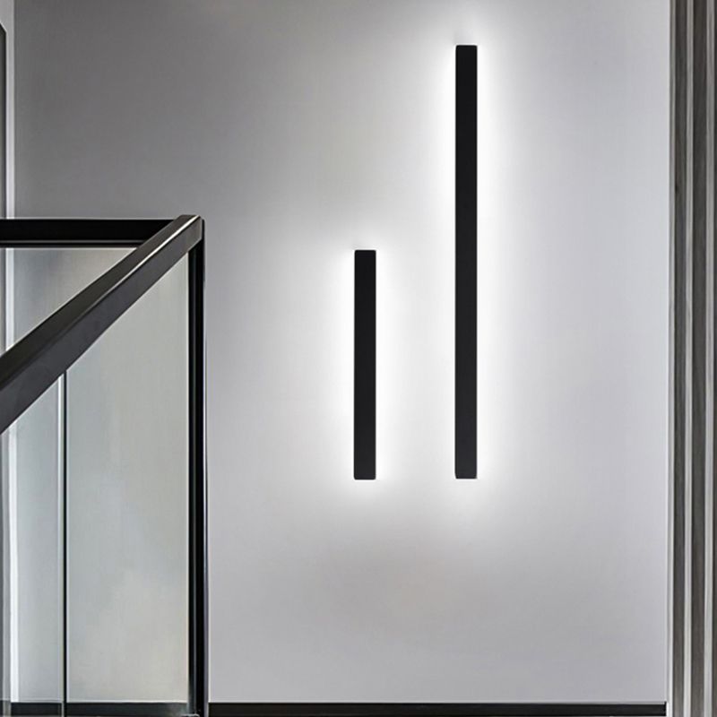 Éclairage de mur en métal linéaire
