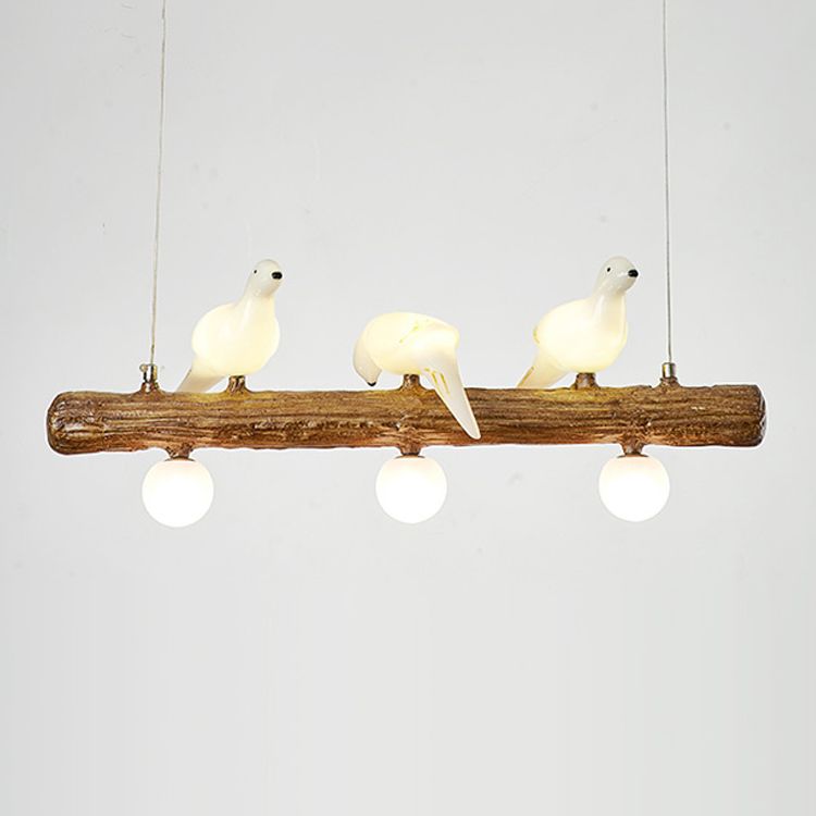 Modern Hanging Island Light Creative Glass Hanging Lighting Fixture for Dining Room