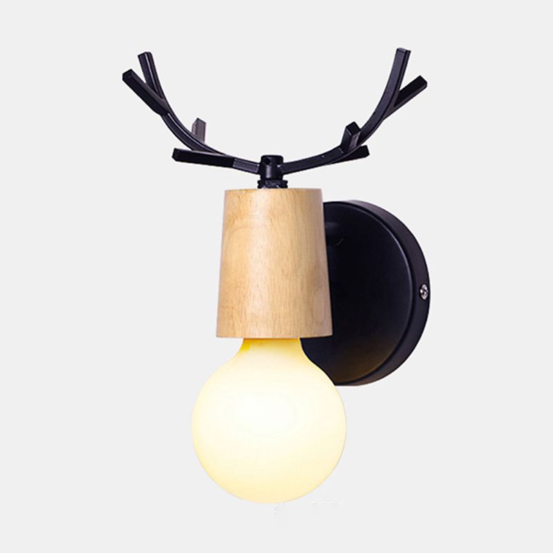 Modern Wall Light Fixture Minimalist Wooden Wall Light Sconce for Bedroom