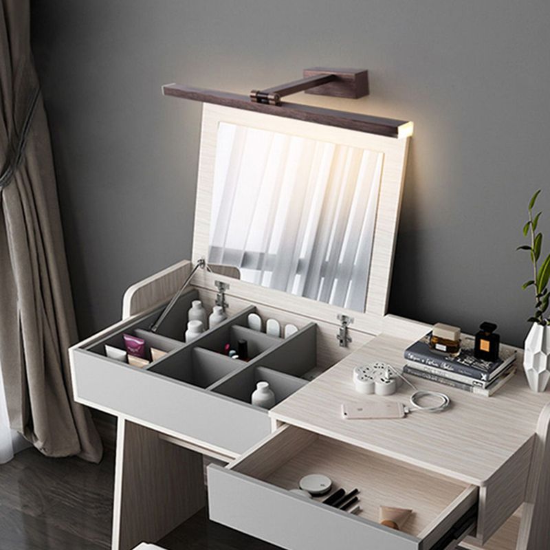 Illuminazione a parete lineare illuminazione moderna in metallo 1 luce sconde con ombra acrilica