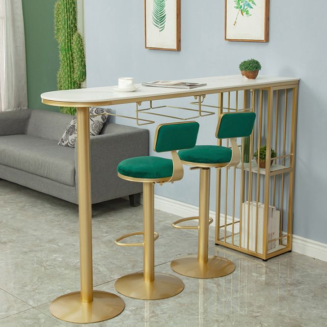 Modern Pub Table Set 1/2/3 Pieces Stone Bar table with Adjustable Stools