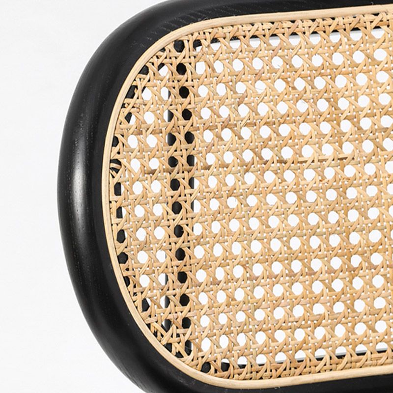 Faux Leather Side Chair Nordic Open Back Side Chair for Home