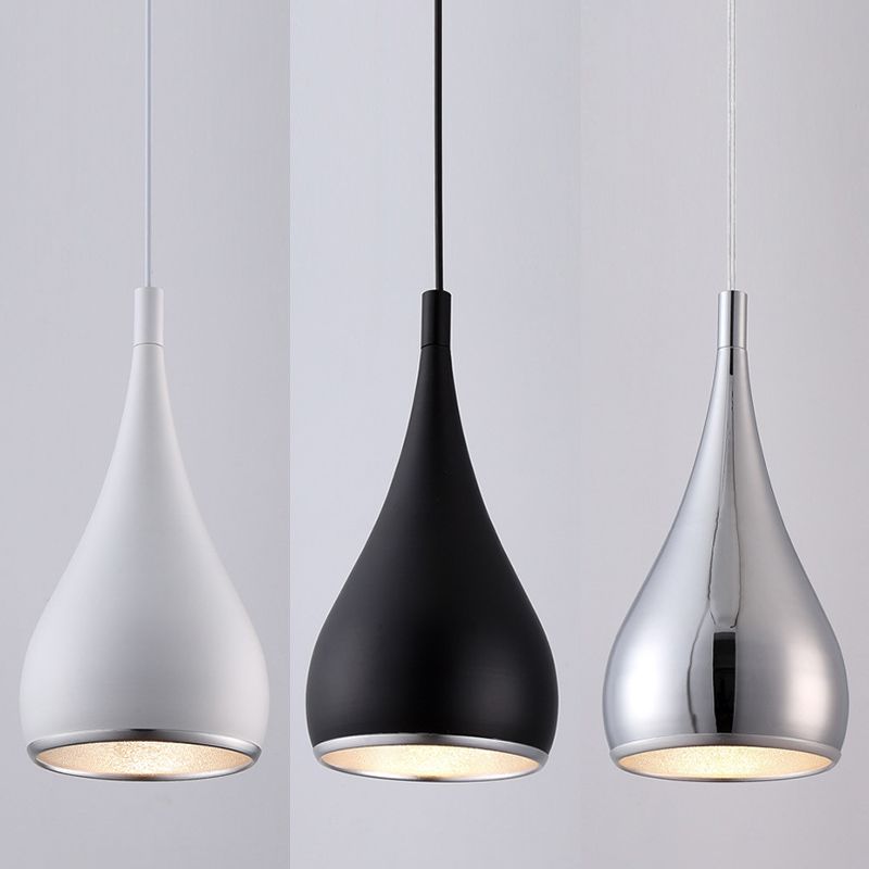 Minimalist Teardrop Pendant Ceiling Light Metal Dinning Room Hanging Ceiling Light