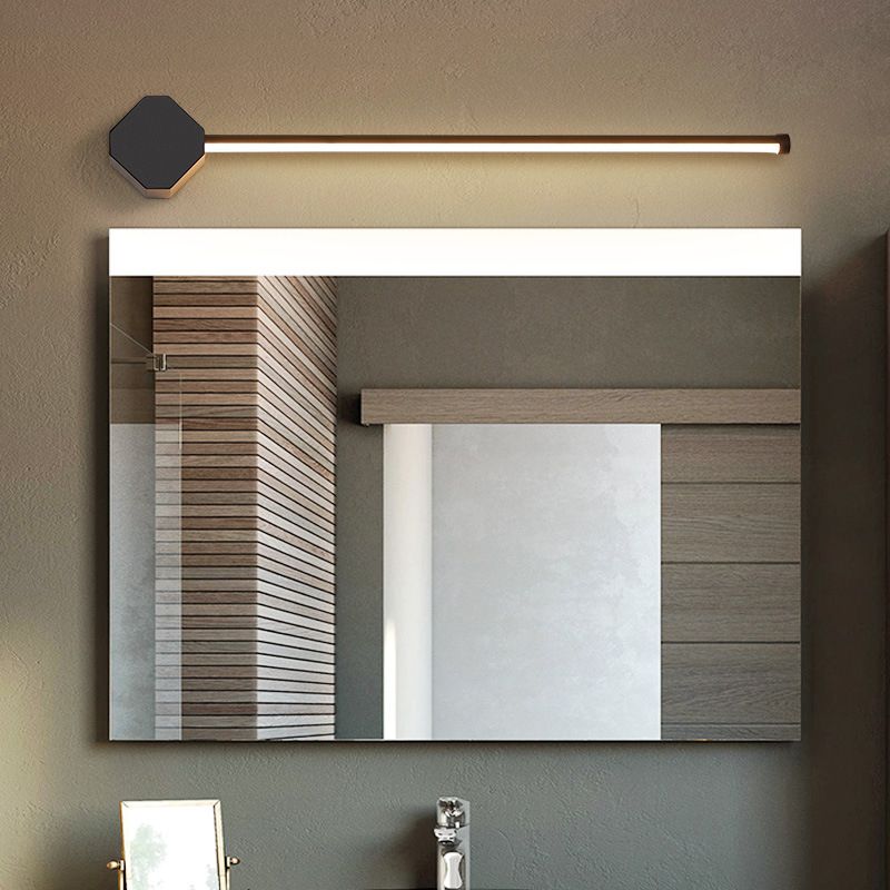 Metal Slim Wall Vanity Light Modern Style Modern 1 Fishting Light Vanity Light