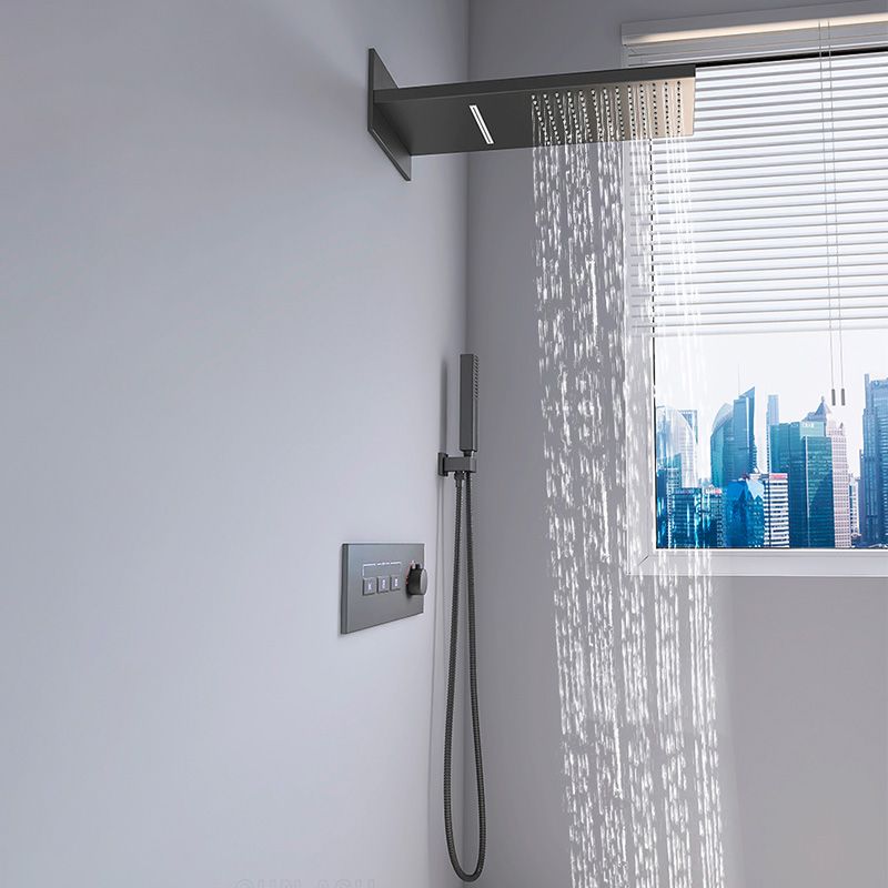 Modern Shower Set Adjustable Shower Head Wall Mounted Shower System