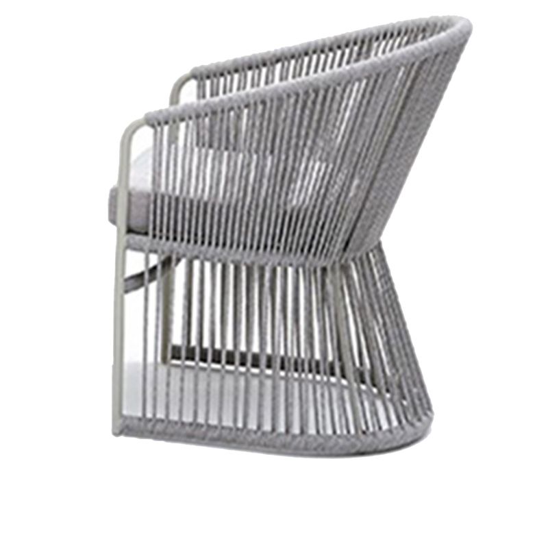 Round Patio Dining Table Set 1/2/5/6 Pcs Stone Top Patio Dining Table with Chairs