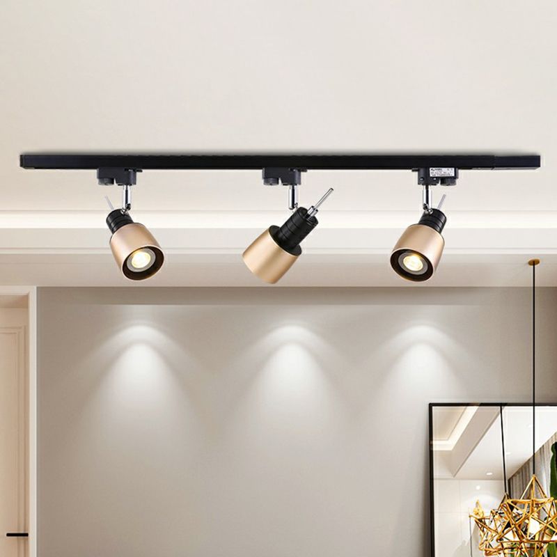 Grenade Spotlight Semi Flush Mount Minimalist Metal Living Room Track Lighting Fixture