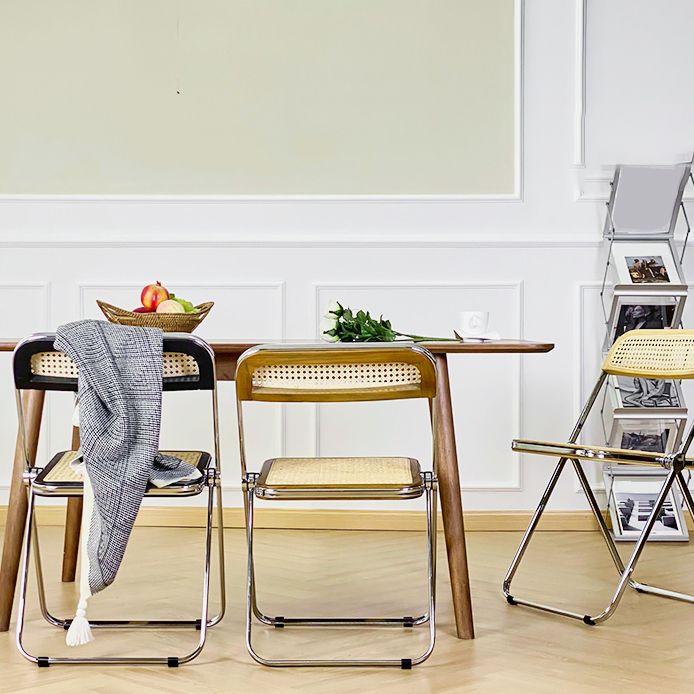 Industrial Side Chair Metal Folding Indoor Dining Chair for Home