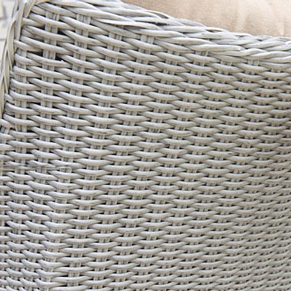 Rattan Patio Dining Table Set 1/3 Pcs Glass Top Table with Upholstered Chairs