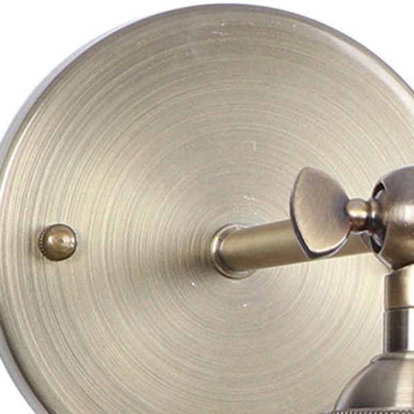 Éclairage mural géométrique Verre de style moderne 1 La tête de la tête luminaire monté en bronze en bronze