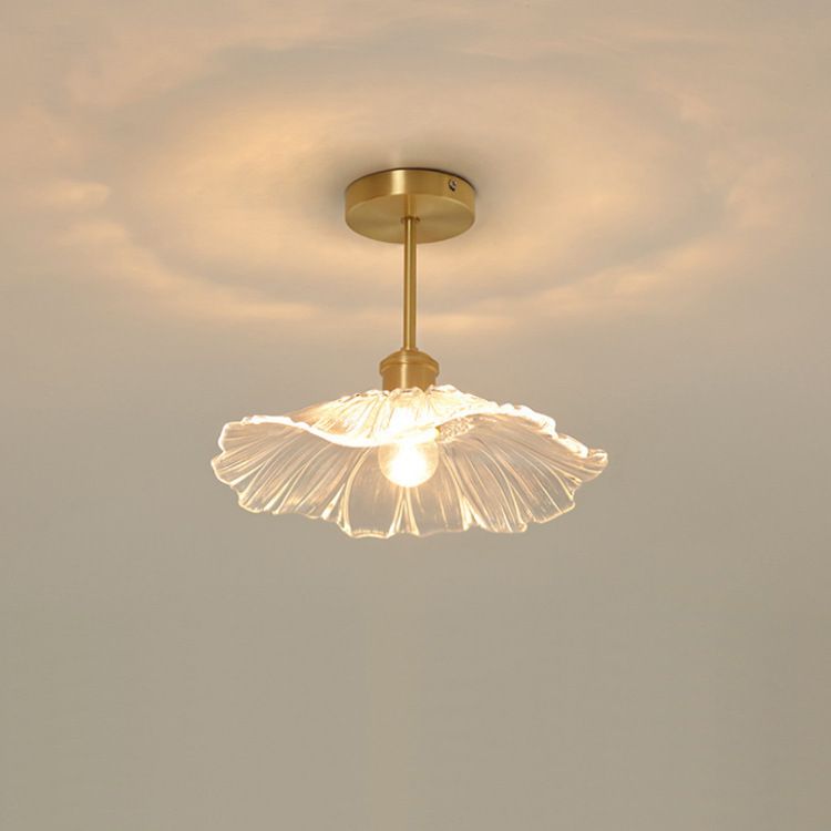 Creative Ceiling Light Modern Glass Flush Mount Light for Living Room